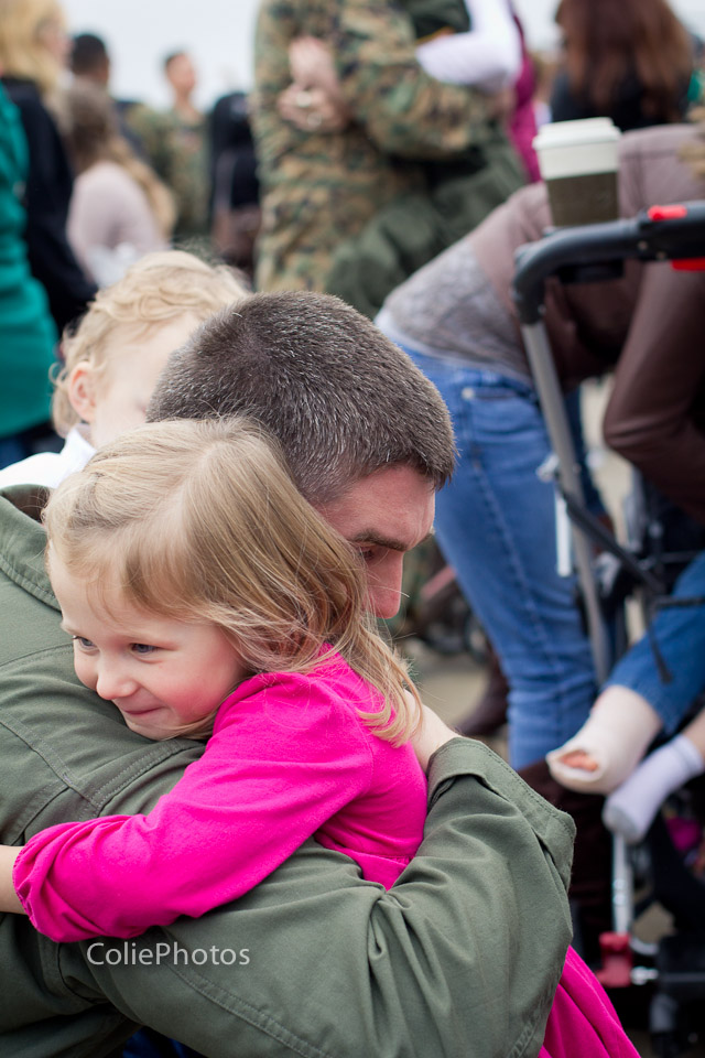 military homecoming daddys little girl