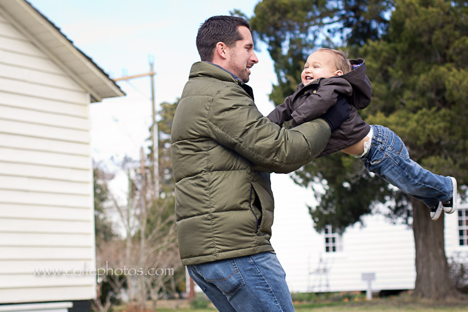 toddler boy with dad