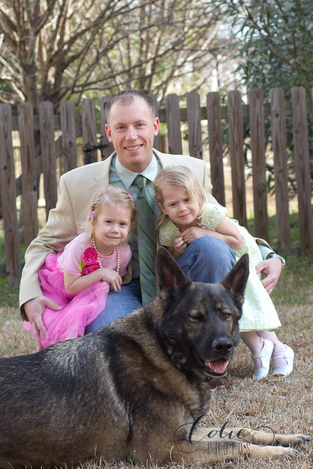 family pictures with pet