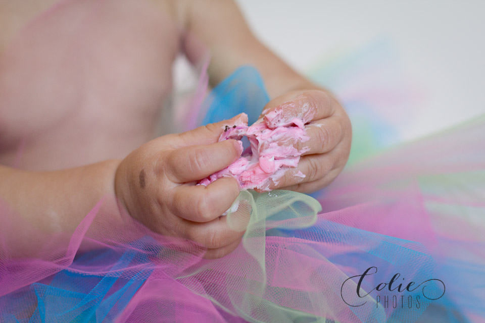 baby girl cake smash