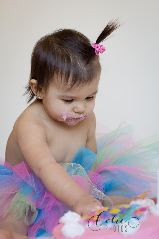 baby girl cake smash