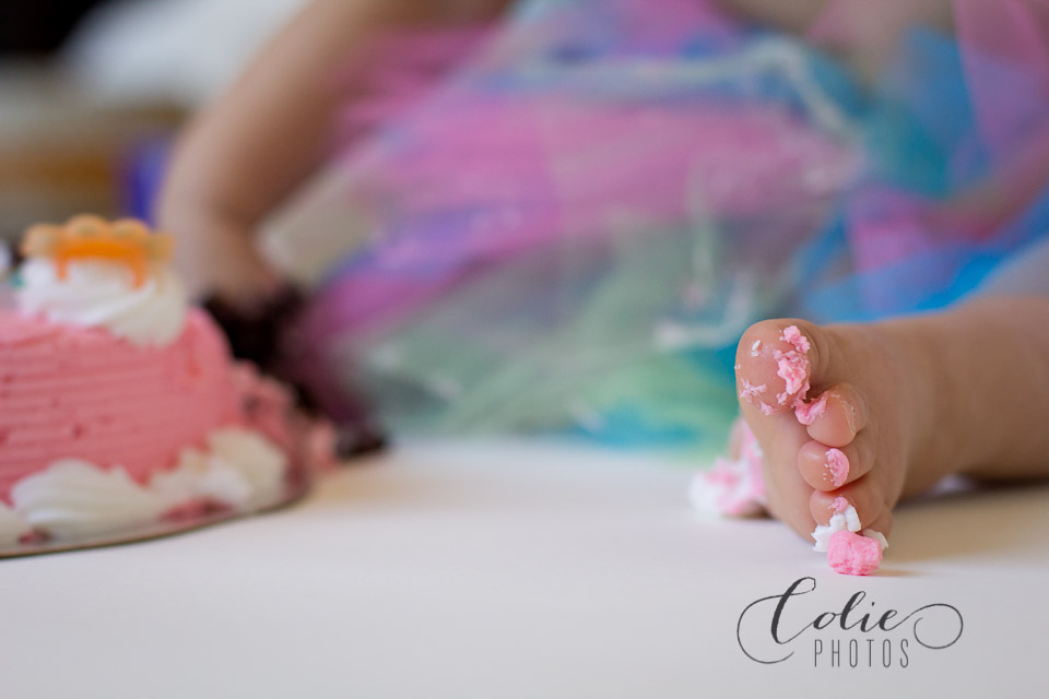 baby girl cake smash
